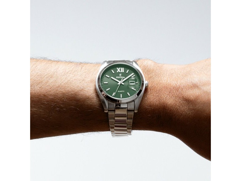 Мъжки часовник Festina F20707/5 Зелен Сребрист (Ø 40 mm) Мъжки часовник Festina F20707/5 Зелен Сребрист (Ø 40 mm)