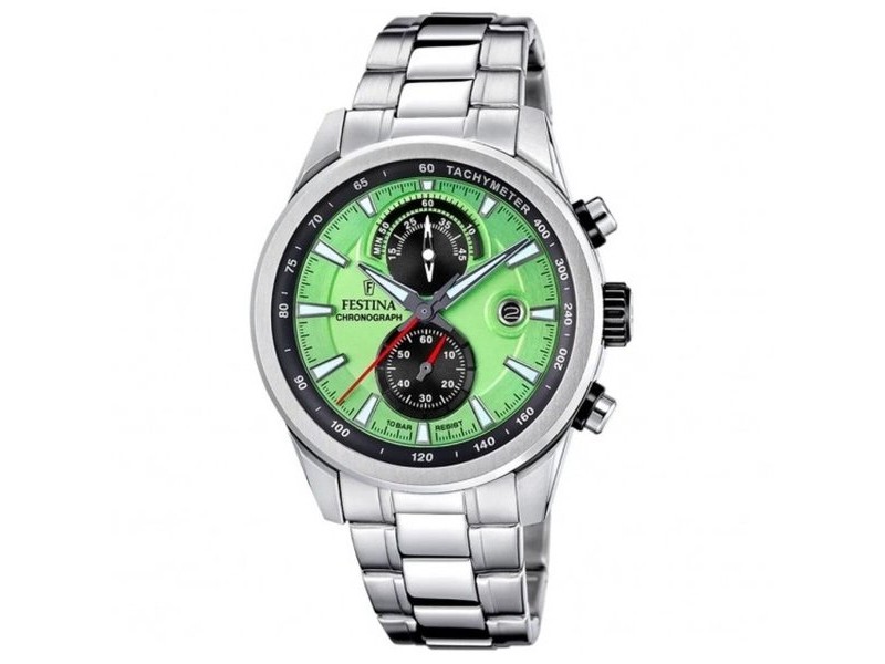 Мъжки часовник Festina F20694/3 Зелен Сребрист