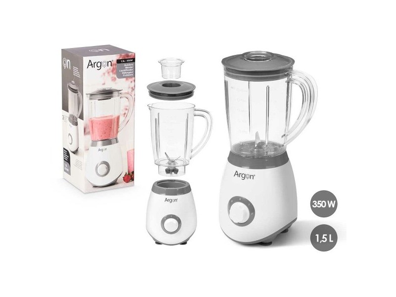 Блендер с чаша Argon Бял Сив 350 W 1,5 L