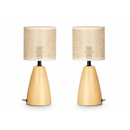 Настолна лампа Gift Decor Кафяв 60 W 2 броя