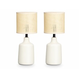 Настолна лампа Gift Decor Бял 60 W 2 броя