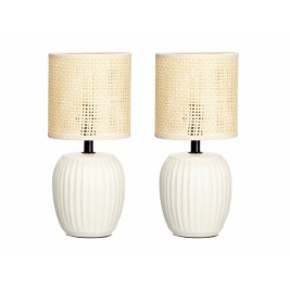 Настолна лампа Gift Decor Бял 60 W 2 броя
