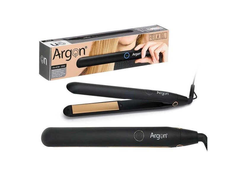 Преса за коса Argon Черен Златен 35 W
