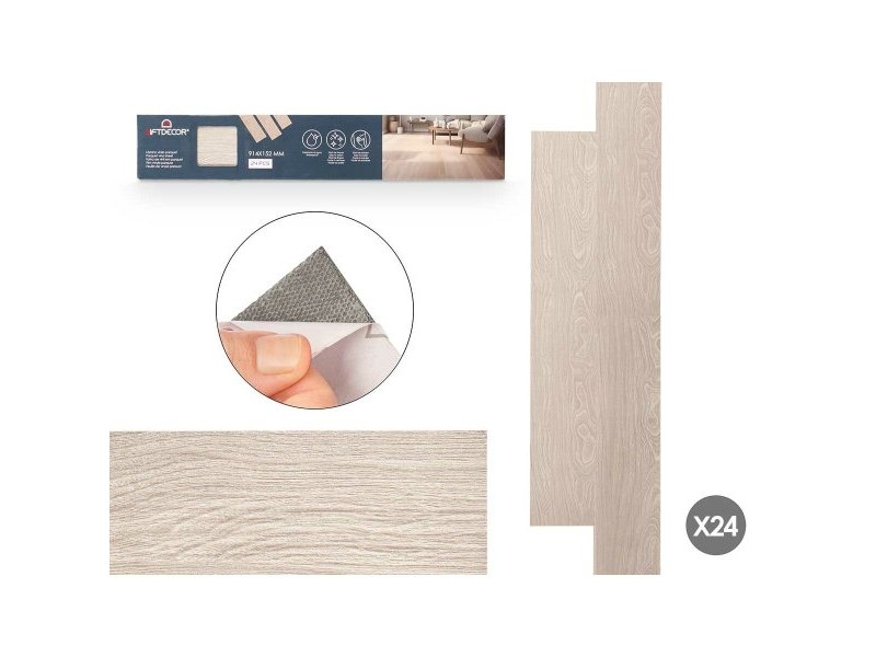 Винил Gift Decor Parquet Сив 24 броя