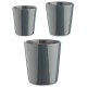Комплект Саксии за цветя Ibergarden Антрацит Глина Cónica Ø 14 cm Ø 22 cm Ø 17 cm 22,5 x 21 x 22,5 cm 3 Части
