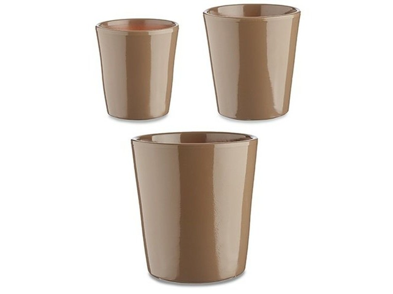 Комплект Саксии за цветя Ibergarden Cónica Ø 14 cm Ø 22 cm Ø 17 cm Пластмаса 30 x 40 cm 3 Части (3 Части)