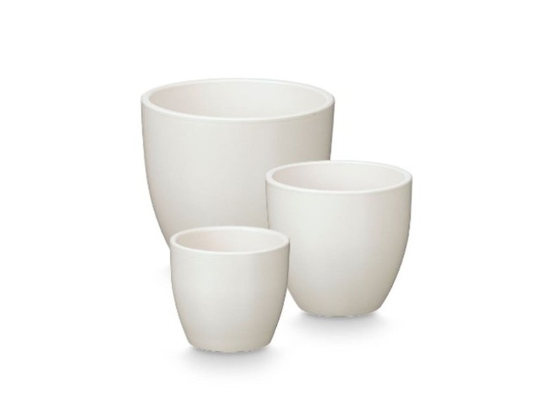 Комплект Саксии за цветя Ibergarden Бял Глина Ø 14 cm Ø 22 cm Ø 17 cm 3 Части