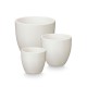 Комплект Саксии за цветя Ibergarden Бял Глина Ø 14 cm Ø 22 cm Ø 17 cm 3 Части