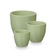 Комплект Саксии за цветя Ibergarden Мента Глина Ø 14 cm Ø 22 cm Ø 17 cm 3 Части