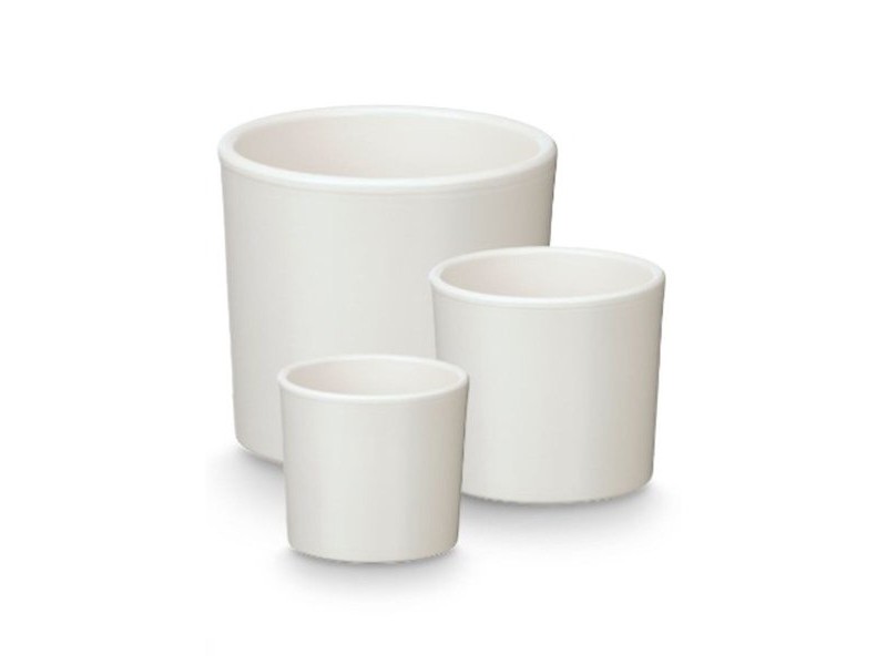 Комплект Саксии за цветя Ibergarden Бял Глина Ø 14 cm Ø 22 cm Ø 17 cm 3 Части