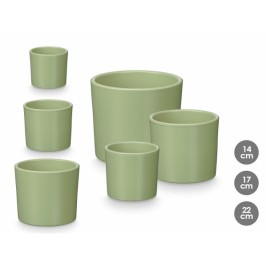 Комплект Саксии за цветя Ibergarden Мента Глина Ø 14 cm Ø 22 cm Ø 17 cm 3 Части