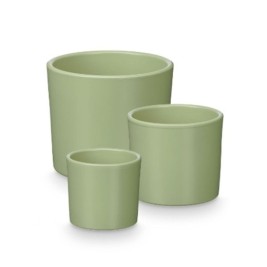 Комплект Саксии за цветя Ibergarden Мента Глина Ø 14 cm Ø 22 cm Ø 17 cm 3 Части
