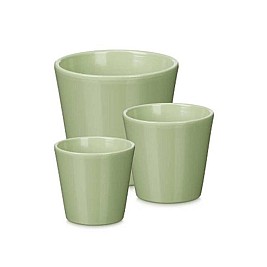 Комплект Саксии за цветя Ibergarden Мента Глина Ø 14 cm Ø 22 cm Ø 17 cm 3 Части