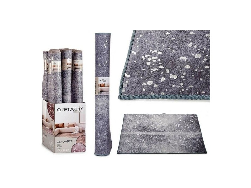 Килим Gift Decor Бял Сив полиестер 100 x 150 cm 10 x 100 x 10 cm