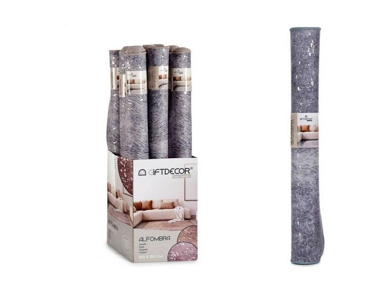 Килим Gift Decor Бял Сив полиестер 100 x 150 cm 10 x 100 x 10 cm