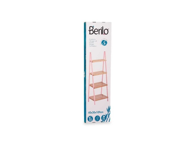 Стелажи за Баня Berilo Розов Естествен 40 x 109,3 x 30 cm