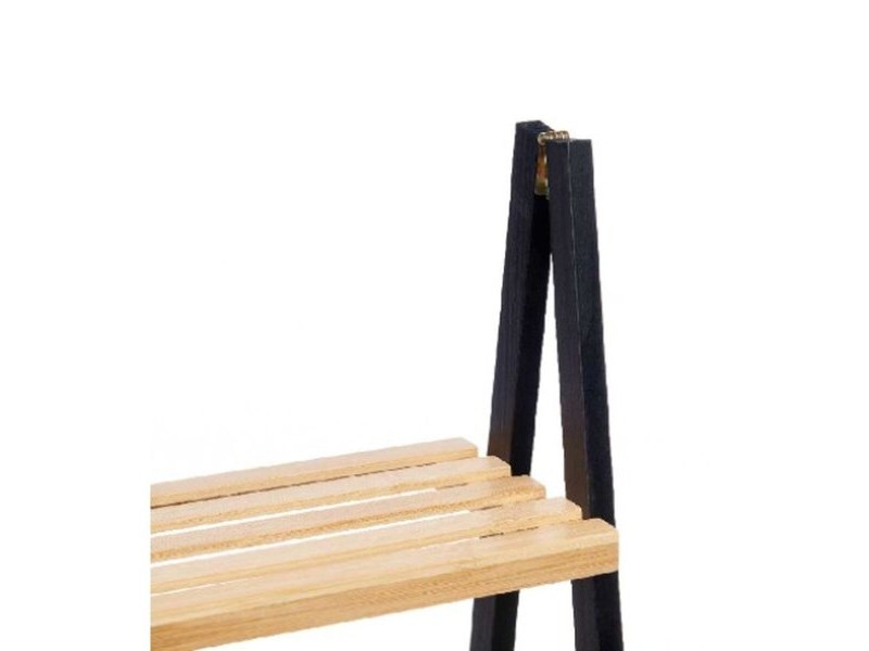 Стелажи за Баня Berilo Черен Естествен 40,3 x 81,5 x 30 cm Стелажи за Баня Berilo Черен Естествен 40,3 x 81,5 x 30 cm