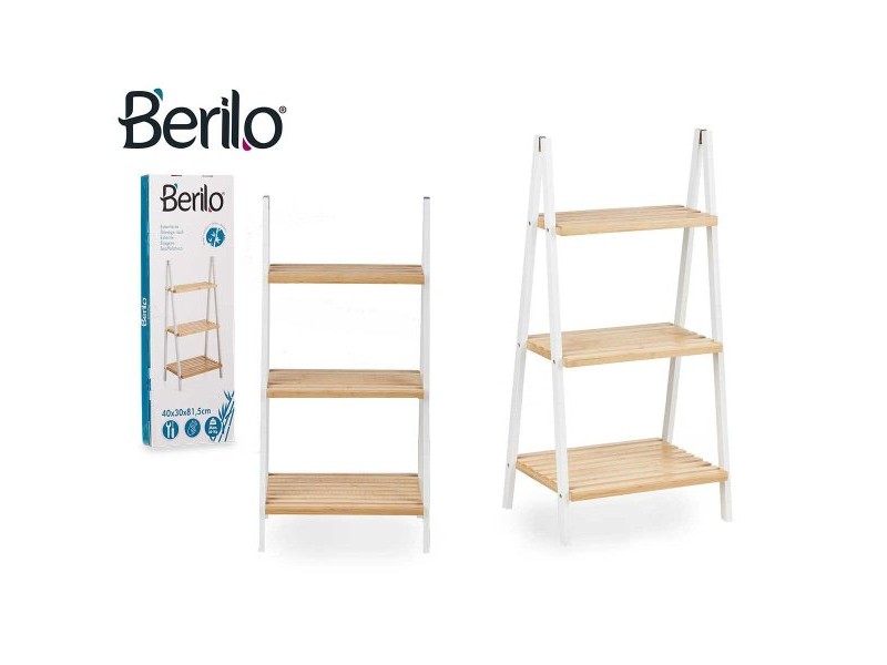 Стелажи за Баня Berilo Бял Естествен 40,3 x 81,5 x 30 cm Стелажи за Баня Berilo Бял Естествен 40,3 x 81,5 x 30 cm