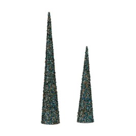 Коледна Украса Krist+ Син Златен пайети Коледа 9,5 x 60 x 9,5 cm Конуси