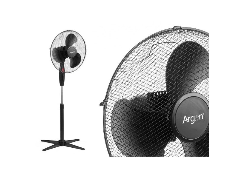 Вентилатор с крака Argon Черен 45 W