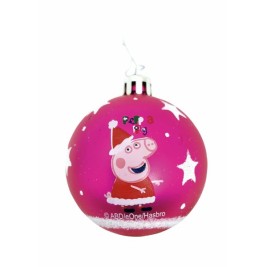 Коледна топка Peppa Pig Cosy corner Фуксия 6 броя Пластмаса (Ø 8 cm)