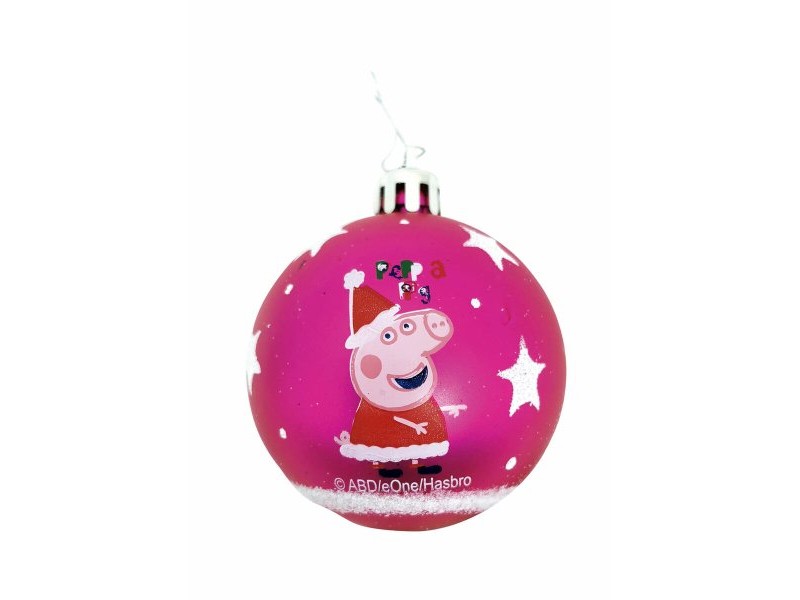 Коледна топка Peppa Pig Cosy corner Фуксия 10 броя Пластмаса (Ø 6 cm)