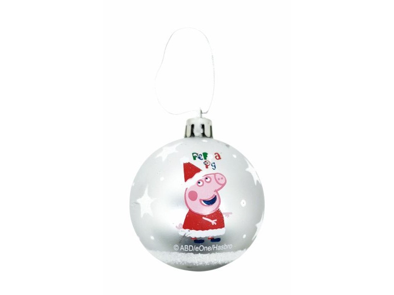 Коледна топка Peppa Pig Cosy corner Сребрист 10 броя Пластмаса (Ø 6 cm)