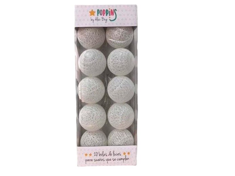 Гирлянда от LED Топки Roymart Poppins Бял