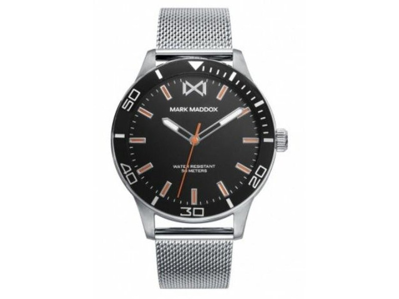 Мъжки часовник Mark Maddox HM7146-57 Черен Сребрист (Ø 40 mm) Мъжки часовник Mark Maddox HM7146-57 Черен Сребрист (Ø 40 mm)