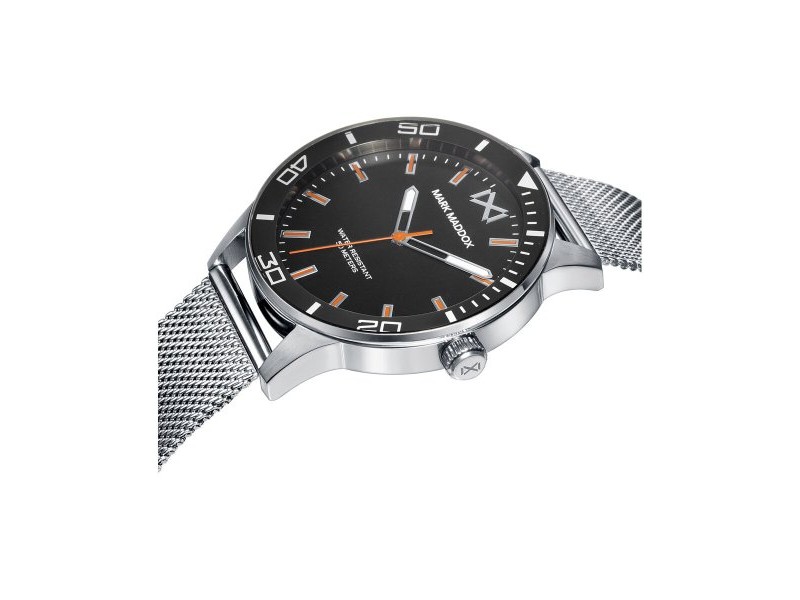 Мъжки часовник Mark Maddox HM7146-57 Черен Сребрист (Ø 40 mm) Мъжки часовник Mark Maddox HM7146-57 Черен Сребрист (Ø 40 mm)