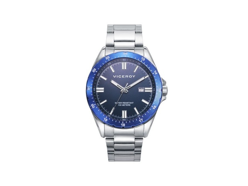 Мъжки часовник Viceroy 401295-33 Сребрист (Ø 43 mm)