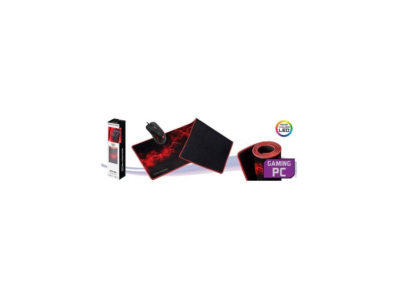 Мишка за Игра и Подложка Blackfire BFX150 LED Черен