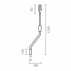 Манивела за тента Micel TLD06 Бял 120 cm Нисък
