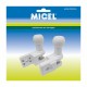 Опора за тента Micel TLD01 Бял 6,9 x 3,07 x 7,32 cm Перила Опора за тента Micel TLD01 Бял 6,9 x 3,07 x 7,32 cm Перила