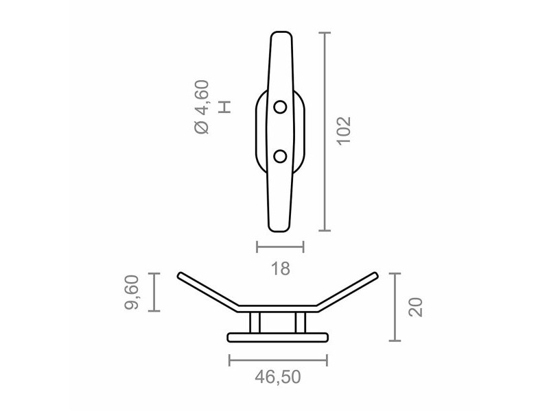 Макара за тента Micel TLD15 Бял 1,8 x 2 x 10,2 cm 2 броя