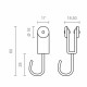 Пергола макара Micel TLD17 Неръждаема стомана 18,5 x 17 x 60 mm Навън 2 броя