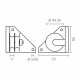 Пергола макара Micel TLD20 Найлон 7,3 x 7,3 x 8 cm Külg Бял