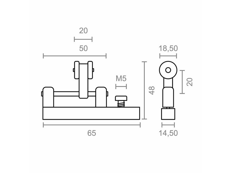 Пергола макара Micel TLD21 Найлон 65 x 18,5 x 48 mm Пързалка Бял Пергола макара Micel TLD21 Найлон 65 x 18,5 x 48 mm Пързалка Бял