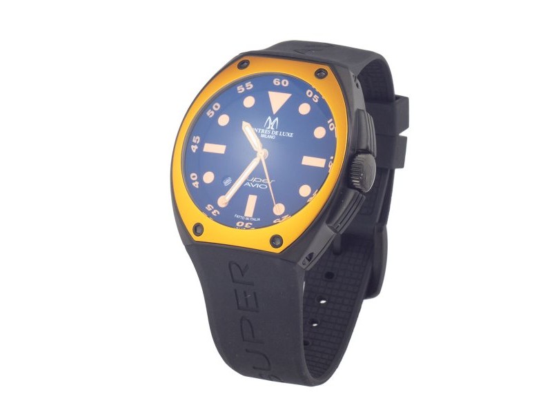 Мъжки часовник Montres de Luxe 09SA-BK-1002 (Ø 48 mm)