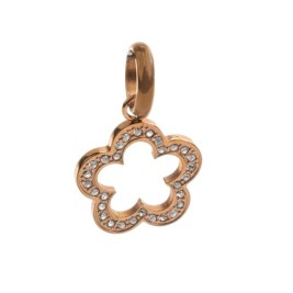 Огърлица Folli Follie 3P16FLORW Розов 2 cm