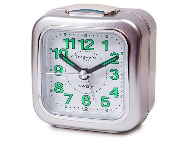 Аналогов будилник Timemark Сребрист