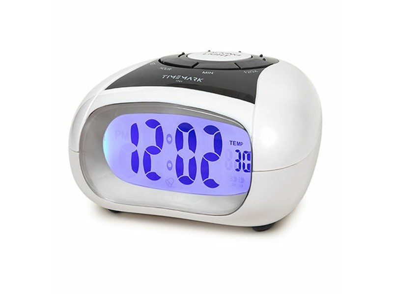 Часовник с аларма Timemark Бял