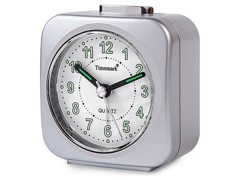 Аналогов будилник Timemark Сребрист Тих Със звук Нощен режим