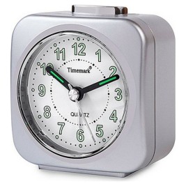 Аналогов будилник Timemark Сребрист Тих Със звук Нощен режим
