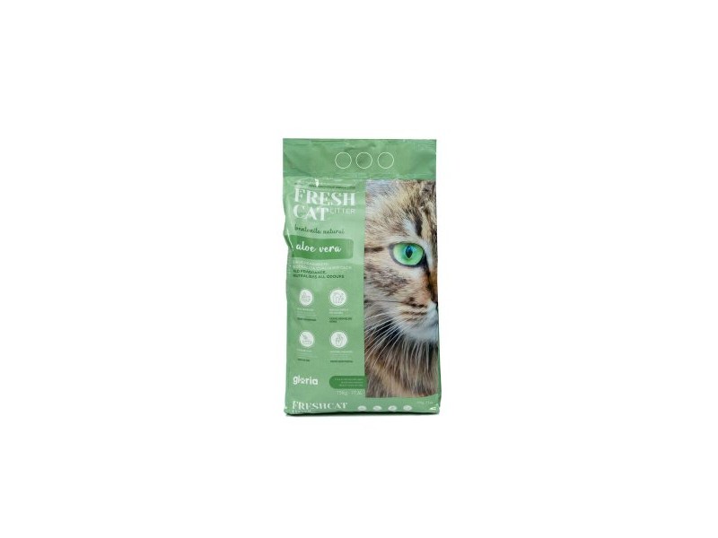 Пясък за котки Gloria Bentonita Premium 15 kg алое вера