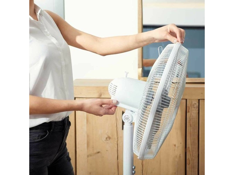 Вентилатор с крака Black & Decker ES9440020B Бял 60 W