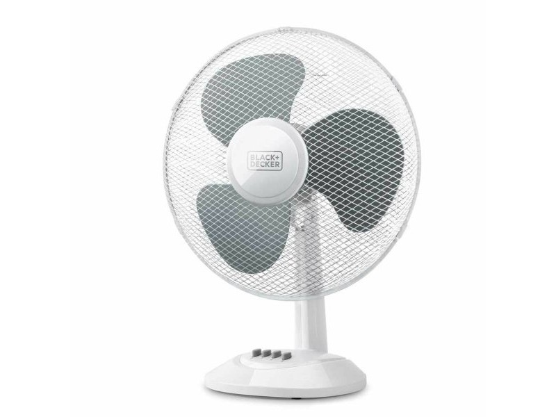 Настолен вентилатор Black & Decker ES9440030B Бял Черен 40 W