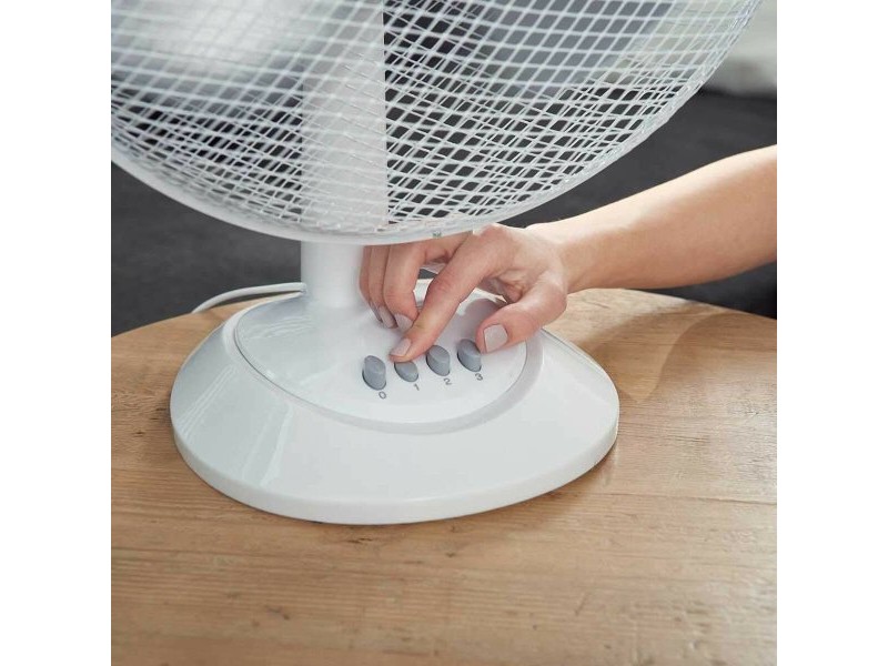 Настолен вентилатор Black & Decker ES9440030B Бял Черен 40 W