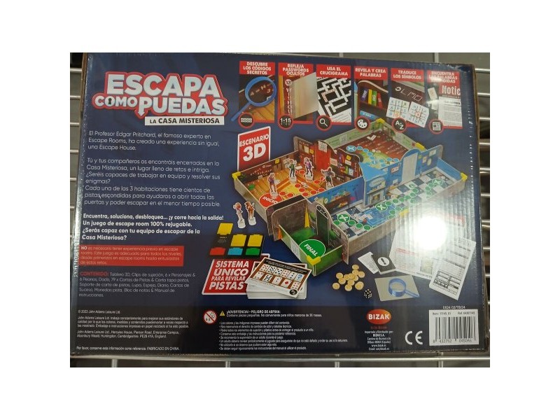 Настолна игра Bizak Escapa como puedas - Escape Room Familiar ES