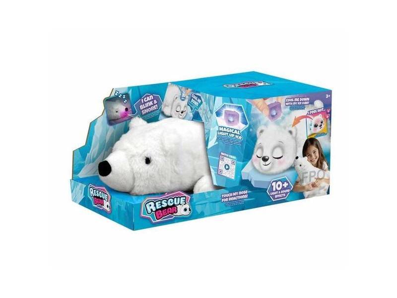 Плюшено Мече Bizak Rescue Bear Бял